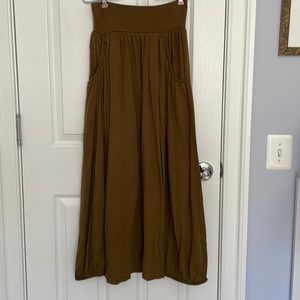 Garnet Hill knit maxi skirt